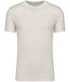 SP325 Spasso Unisex Organic Cotton Linen Blend T-Shirt Ivory colour image